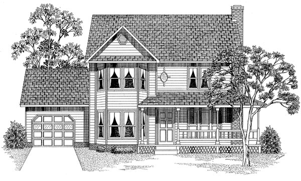 Spec House - from blueprint elevations